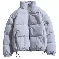 Vestes matelassées personnalisées pour hommes, chaudes, légères, à col montant, zippées, pour l'extérieur, décontractées, vente en gros, directement de l'usine