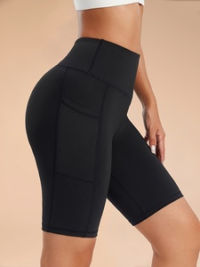 Women Workout Yoga Shorts High Waist <b>Tummy</b> <b>Control</b> Seamless Fitness Gym Running Shorts - Product Image 4