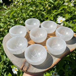 Cuenco de Carga de Cristales de Selenita, Soporte para Minerales Tallados y Especímenes, Colección de Decoración para el Hogar para Amantes de los Cristales Tallados, Estilo Elegante - Product Image 3