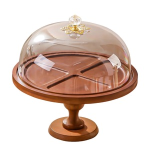 Support à gâteau rond en acier inoxydable avec accents en cristal, lavage à la main uniquement, non toxique - Product Image 6