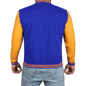 Veste varsity courte pour homme, style varié, manches longues, décontractée, respirante - Product Image 5