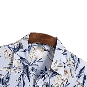 Camisas de Algodón 100% para Hombre al por Mayor OEM, con Logotipo Personalizado, Sólidas, Transpirables, Ecológicas, para Verano y Playa, con Botones, Cuello Redondo, Teñido Liso - Product Image 4