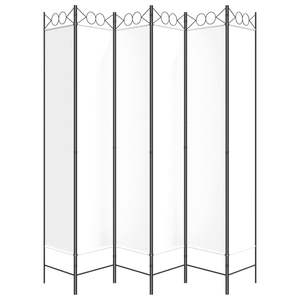 ฉากกั้นห้องผ้า 6 แผง สีขาว ขนาด 94.5"x86.6" พร้อมฉากกั้น - Product Image 4