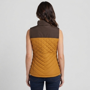 Chaleco Acolchado para Mujer, Ligero, Aislante, sin Mangas, Cuello Alto, Cierre Completo con Cremallera, Resistente al Agua, Tejido Ecológico - Product Image 2