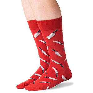 Chaussettes de sport rouges de qualité supérieure, chaussettes tubulaires personnalisées avec logo, chaussettes épaisses de compression pour le cyclisme, le basketball, super élastiques, pour hommes - Product Image 2
