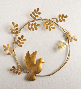 Christmas Decoration <b>Wreath</b> for Christmas Wall and Room Decoration in Round Shape Iron Metal - Product Image 5