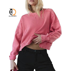 Crop Top Fleece Womens Comfortable Hoodie <b>Sweatshirt</b> - Product Image 5
