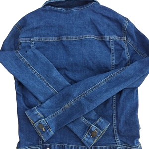 Women's Winter <b>Denim</b> Baseball Jacket Mixed <b>Material</b> Fancy Design Adult Sizes XS-XL - Product Image 1