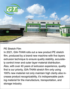 Customized GIATHAN GT Model 50cm Wide Moisture-Proof Transparent Stretch Soft PE Shrink Pallet Wrap Casting Plastic <b>Film</b> - Product Image 6