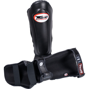 Twins Muay Thai Black Leather Boxing <b>Gloves</b> Shin Guards Custom Sparring Training Hook Loop Hand Grips Martial Arts Adults Gear - Product Image 4