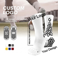 Chaussettes de football athlétiques antidérapantes, vente en gros, chaussettes de sport personnalisées haute performance, absorption de la transpiration, adhérence totale