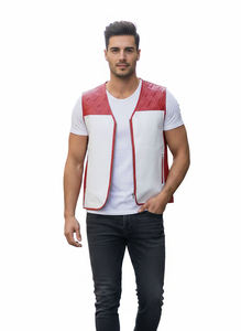 Chaleco de Seguridad para Motociclistas, Talla Grande, Resistente al Viento, de Cuero Genuino de Alta Calidad, Modelo 2026, Personalizable OEM - Product Image 2