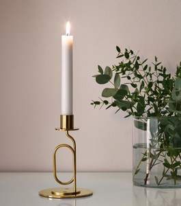 Porte-bougie en métal exclusif, idéal pour offrir en cadeau aux amateurs de décoration intérieure et pour les célébrations d'occasions spéciales - Product Image 5