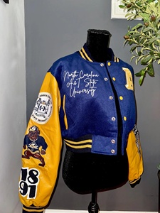 Fabricant de vestes universitaires, veste pull universitaire personnalisée, maillot de football pour hommes, veste de baseball vierge pour hommes en gros - Product Image 2