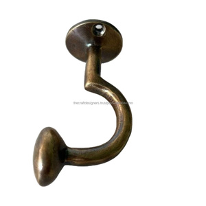 Crochets muraux en laiton pour vêtements, abordables, faits à la main, style antique, pour salle de bain - Product Image 1