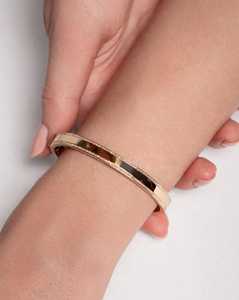 Pulseras de media eternidad con diamantes cultivados en laboratorio, engaste pavé, 6 mm, forma ovalada, con bisagras, personalizables, oro macizo de 10K, 14K, 18K, venta al por mayor - Product Image 2