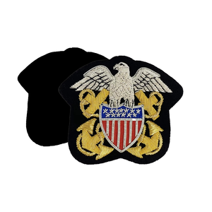 Wholesale Handmade Embroidery High Quality Custom Wholesale Badges Eco-Friendly Nickel-Free Luxury Washable Solid Color - Product Image 3
