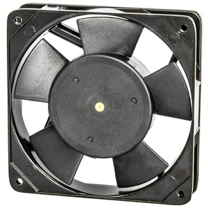 Ventilateur de refroidissement DC 120 mm 12 V en plastique noir à flux axial avec roulement à manchon pour montage mural - Product Image 1