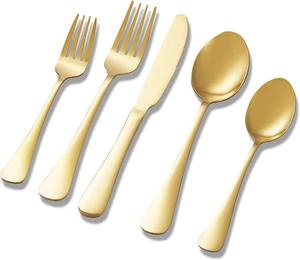 Ensemble de couverts en acier inoxydable écologiques de qualité supérieure, ajoute une touche festive aux tables de fêtes et d'occasions spéciales - Product Image 4