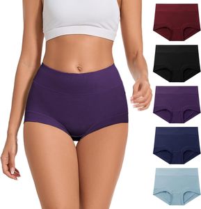 Braguitas de Algodón para Mujer al por Mayor, Sin Costuras, Cómodas, Transpirables, Elásticas, de Cintura Alta, Ropa Interior Femenina Personalizada - Product Image 1