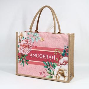 Sac messager personnalisé en toile de jute pour l'école, le bureau ou les cadeaux promotionnels - Product Image 3