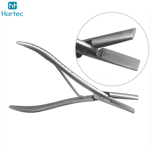 Pince à cheveux en acier inoxydable argenté à dents plates de 7 pouces avec rainures lisses, outils pour extensions de cheveux en kératine - Product Image 6