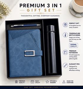 Premium 3 in <b>1</b> Personalized <b>Gift</b> Set with Printing Leather Notebook Pen Tumbler-Promotional Business <b>Gift</b> Box - Product Image 3