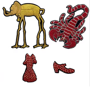 Parche de Lujo Personalizado con Hilo de Oro Bordado a Mano, Insignia de Oro Ecológica Resistente al Agua para Coser, Suministro al por Mayor - Product Image 6