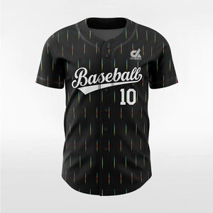 เสื้อเบสบอลสีน้ำเงินกรมท่าแบบสั่งทำปี 2025 พร้อมแถบสีขาวสองเส้น ติดกระดุม ชุดยูนิฟอร์มทีม ปักชื่อและหมายเลขได้ตามต้องการ สไตล์โปร ขายส่ง - Product Image 6