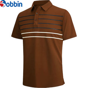 Colección de Verano, Nueva Camiseta Polo Moderna para Hombre, con Rayas y Logotipo Bordado Personalizado, Camisetas Polo Casuales para Hombre, Ropa Deportiva - Product Image 2