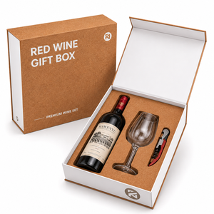 Boîte <span class=keywords><strong>cadeau</strong></span> magnétique rigide en kraft écologique, emballage personnalisé en liège imprimé pour <span class=keywords><strong>coffret</strong></span> <span class=keywords><strong>cadeau</strong></span> de vin de fêtes - Product Image 1