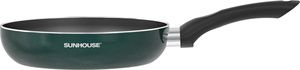 Poêle à frire antiadhésive Sunhouse, revêtement intérieur multicouche, revêtement céramique, poignée en alliage d'aluminium vert, design moderne en plastique - Product Image 2