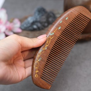 <b>hot</b> Selling hand Painted Wooden Hair <b>Comb</b> Beard Styling <b>Comb</b> Eco Friendly Gift Item for Men Women - Product Image 2