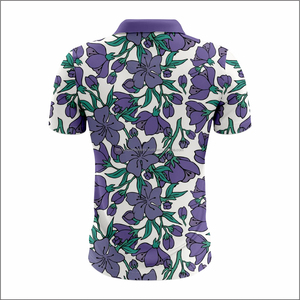 เสื้อเชิ้ตผู้ชายผ้าฝ้ายถักผสมใยไผ่ พิมพ์ลายดอกไม้เต็มตัว ไซส์ใหญ่ ทรงหลวม สวมใส่สบาย น้ำหนักเบา ระบายอากาศได้ดี แขนสั้น - Product Image 2