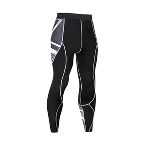 Offre Spéciale – Ensemble de Leggings et Rash Guard de Compression pour Hommes, Personnalisable avec Logo, Manches Longues, Anti-Bactérien, Écologique, UPF50, pour Adultes - Product Image 6