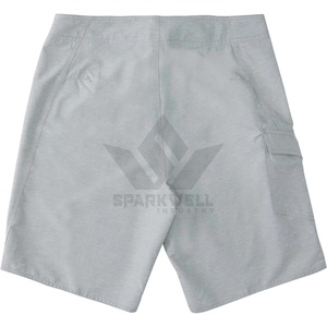 Shorts de bain pour homme, bleus, à séchage rapide, taille mi-haute, avec cordon de serrage, décontractés, en polyester, avec poches latérales - Product Image 6