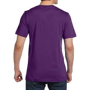 <b>Men's</b> Basic V Neck T Shirt 100% Cotton Custom Printing Custom Logo Microfiber Quick Dry Breathable <b>Men</b> T Shirt - Product Image 2
