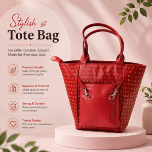 Vintage Leather <b>Handbag</b> for Women | Classic Shoulder Tote Durable Casual Travel Office Bag | Premium Quality Stylish Design - Product Image 5