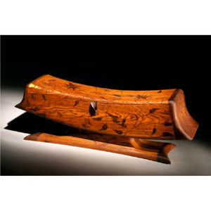 Luxury Handcrafted Solid Wood Jewelry <b>Box</b> Curved Decorative Keepsake Chest Premium Glossy Finish Oriental Wooden <b>Storage</b> <b>Box</b> - Product Image 1
