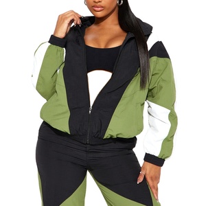 2026 Top qualité femmes coupe-vent survêtement avec conception personnalisée Offre Spéciale multicolore respirant femmes coupe-vent ensembles - Product Image 2
