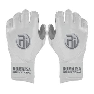 Gants de baseball personnalisés ROMAISA INTERNATIONAL, manchette courte, fermeture auto-agrippante en cuir, pour gaucher/droitier, gants de frappe pour adultes, qualité supérieure - Product Image 1