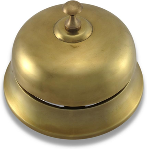 Elegante Campana de Latón para Recepción de Hotel, Mostrador de Restaurante, Asistencia al Cliente, Campana de Mesa Vintage Decorativa - Product Image 2