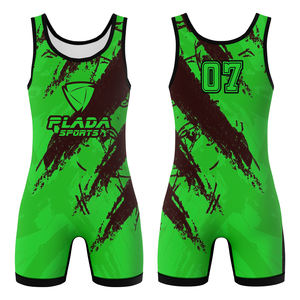 Traje de Lucha Libre para Entrenamiento y Combate, Tejido Transpirable con Elasticidad en 4 Direcciones, Diseño Sublimado - Product Image 4