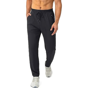 Nouveautés – Pantalons de jogging décontractés respirants à faible MOQ, taille élastique, en coton de haute qualité, écologiques - Product Image 1