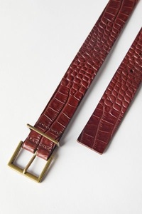 Premium Croco Print <b>Leather</b> <b>Belt</b> for Men's Fashion Collection from Divine International - Product Image 6
