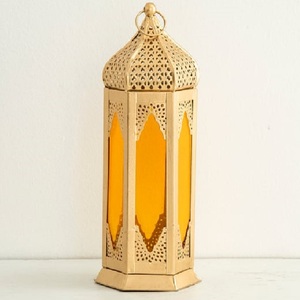 Ensemble de 3 lanternes marocaines de haute qualité en fer et verre, faites à la main, porte-bougie pour la décoration de la maison, prix de gros pour Noël - Product Image 5