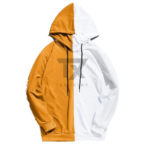Sudadera con Capucha Personalizada en Dos Tonos, Negro y Blanco, para Hombre, 100% Algodón, Felpa Ecológica, Diseño Bordado, Alta Calidad, Invierno - Product Image 4