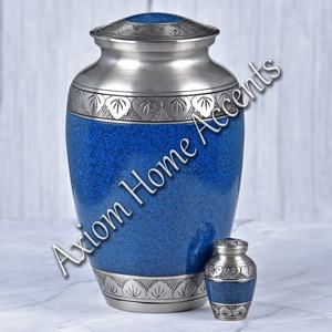 Luxury Brass Cremation Urn With Antique Finished Secure Lid for Ashes Timeless <b>Memorial</b> by Axiom Home Accents - Product Image 4