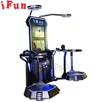 Plate-forme debout de marche du simulateur 9D VR du jeu VR de l'espace de tir de réalité virtuelle interactive commerciale avec des verres de VIVE