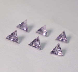 Kunzita de laboratorio, corindón de 6 mm, facetado en trillón, gemas sueltas AAA para la fabricación de joyas de lujo, piedra de nacimiento de octubre - Product Image 5